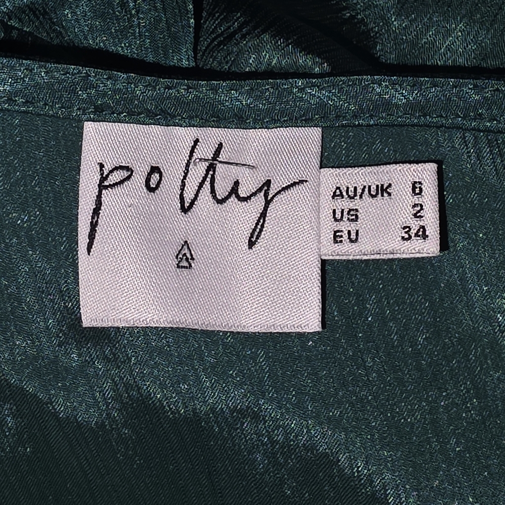 PRINCESS POLLY LIA MINI DRESS JADE GREEN Size 6 - Picture 5 of 5